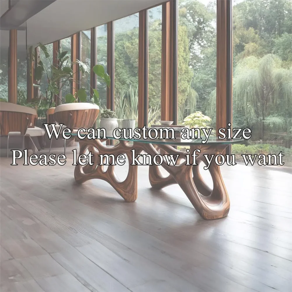 Wood Table Legs (Set of 2), Handmade Furniture Legs for Coffee/Dining Tables - Image 3