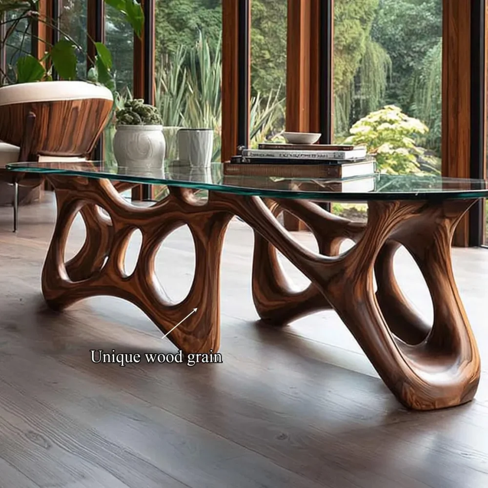 Wood Table Legs (Set of 2), Handmade Furniture Legs for Coffee/Dining Tables - Image 7