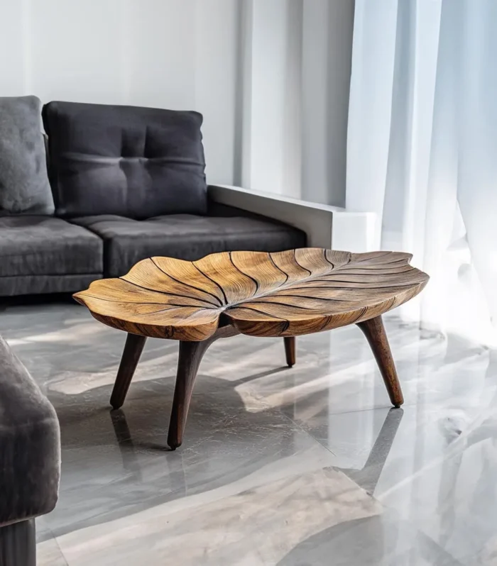 Rustic Live-Edge Coffee Table, Solid Wood, Farmhouse Style (Reclaimed Option)