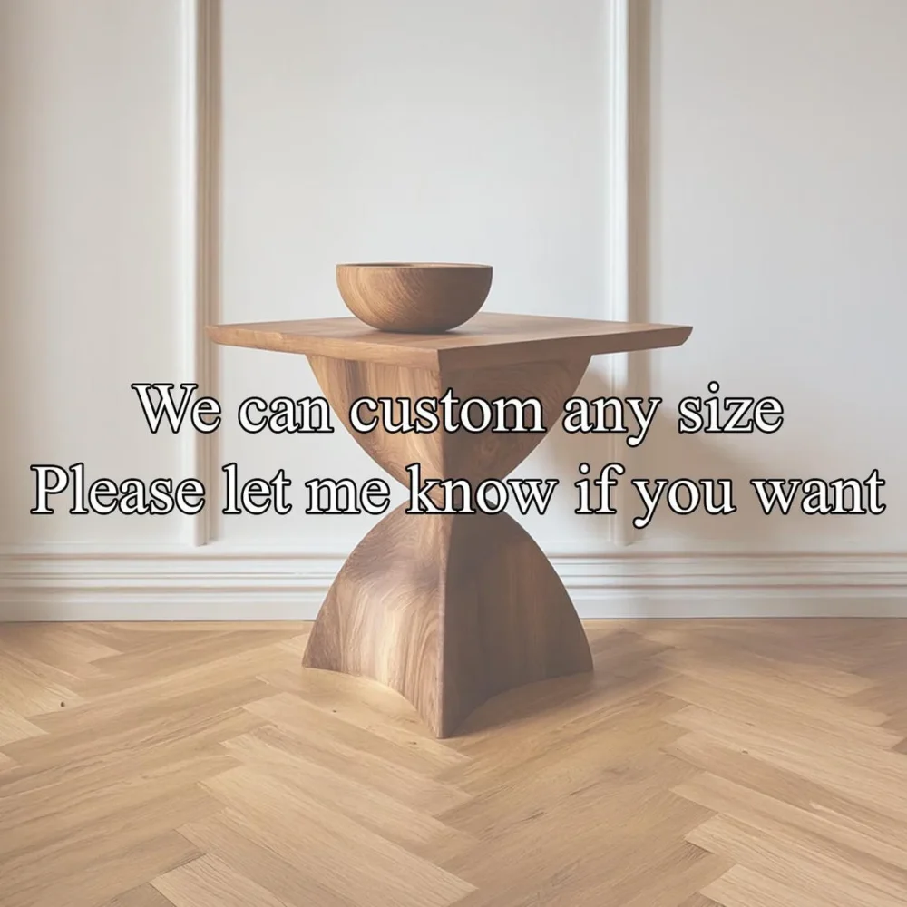 Custom Solid Wood Bedside Table, Handmade, Live-Edge Option - Image 2