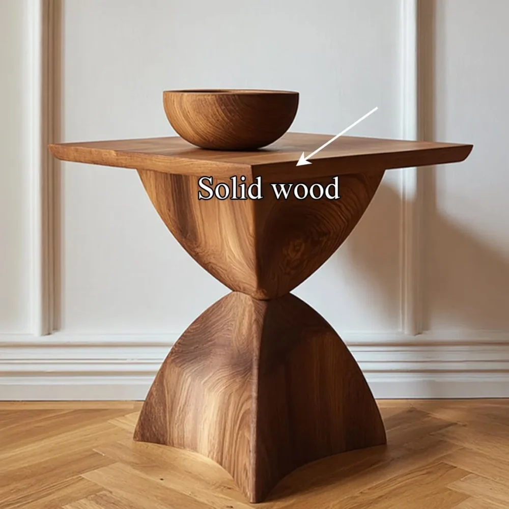 Custom Solid Wood Bedside Table, Handmade, Live-Edge Option - Image 3