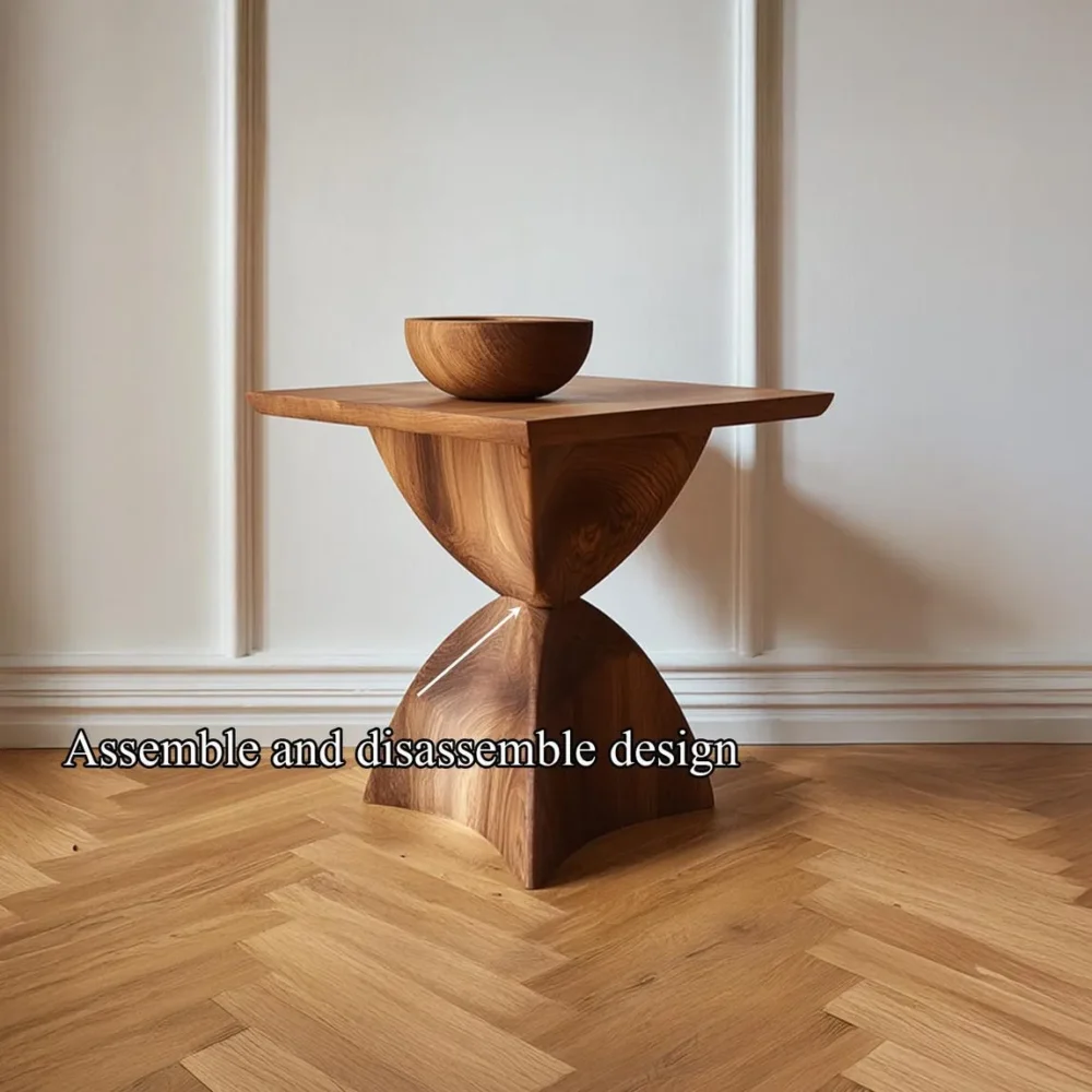 Custom Solid Wood Bedside Table, Handmade, Live-Edge Option - Image 4