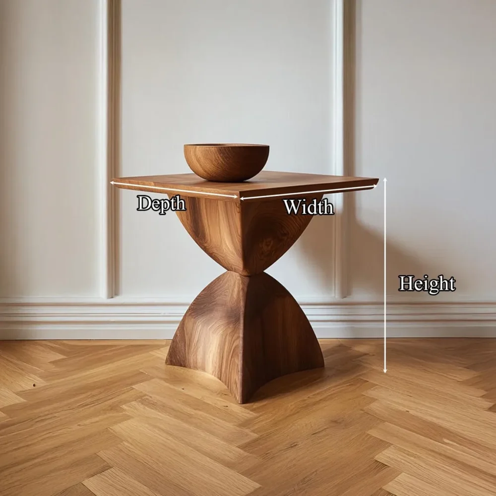 Custom Solid Wood Bedside Table, Handmade, Live-Edge Option - Image 5