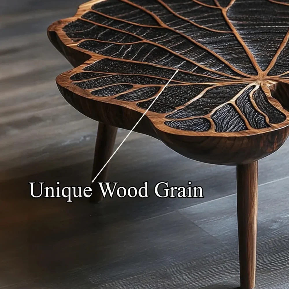 Tamarind Wood Coffee Table, Live-Edge Rectangular Slab, Modern Farmhouse - Image 2
