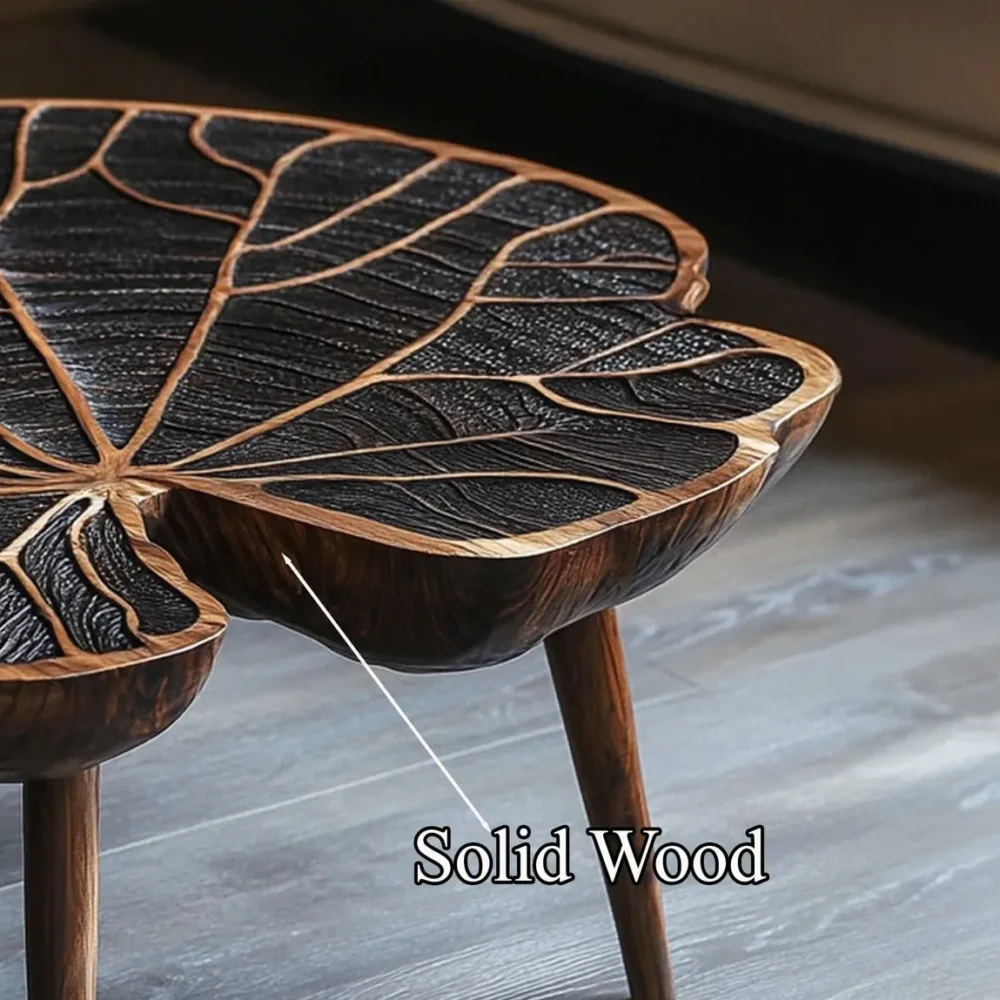 Tamarind Wood Coffee Table, Live-Edge Rectangular Slab, Modern Farmhouse - Image 3