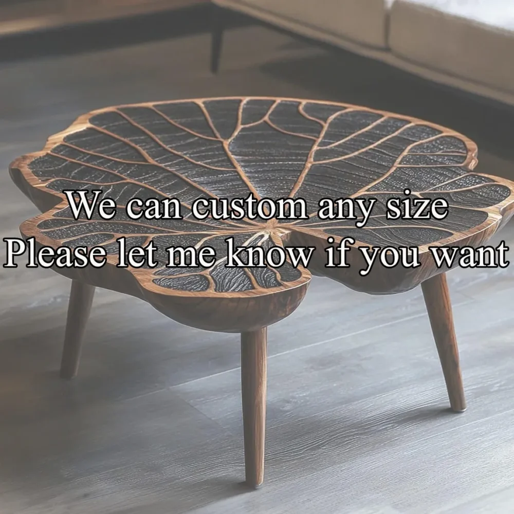 Tamarind Wood Coffee Table, Live-Edge Rectangular Slab, Modern Farmhouse - Image 4