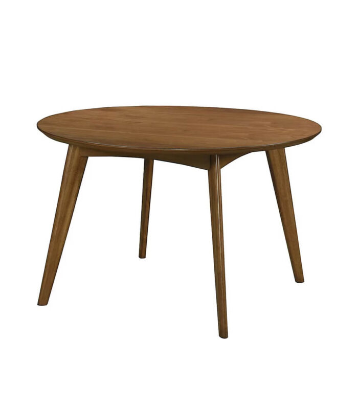 Ventura 47" Round Dining Table – Solid Wood Leg Base