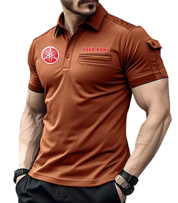 Road Motorcycle Exclusive Logo Pocket Polo Shirt, Gift For Road Motorcycle Lovers CAR445 - Orange