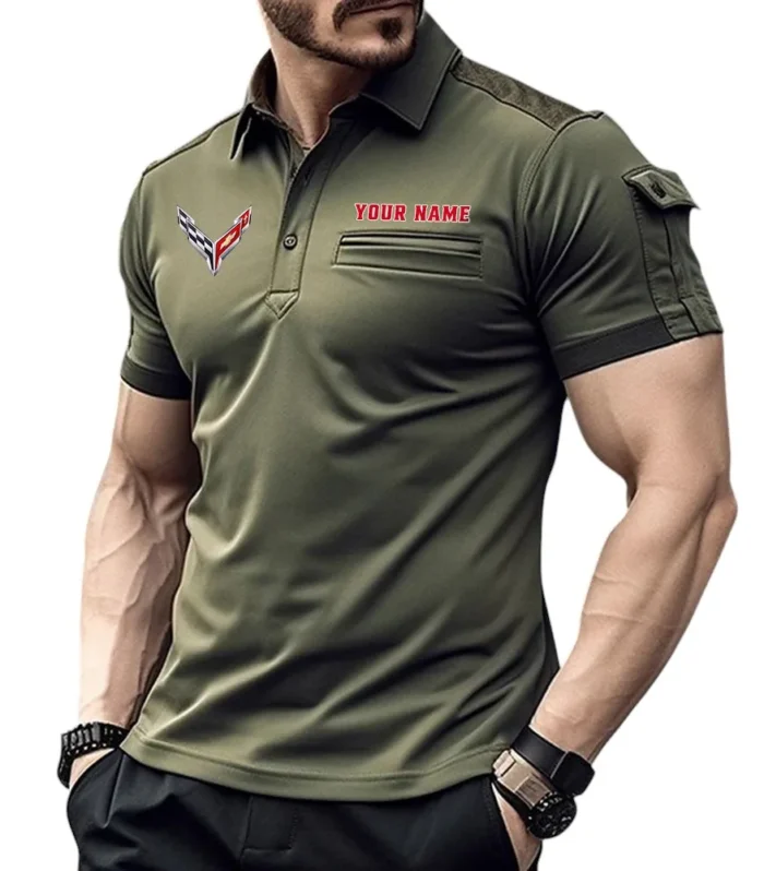 Track-Ready Ride Exclusive Logo Pocket Polo Shirt, Gift For Track-Ready Ride Enthusiasts CAR445 - Green