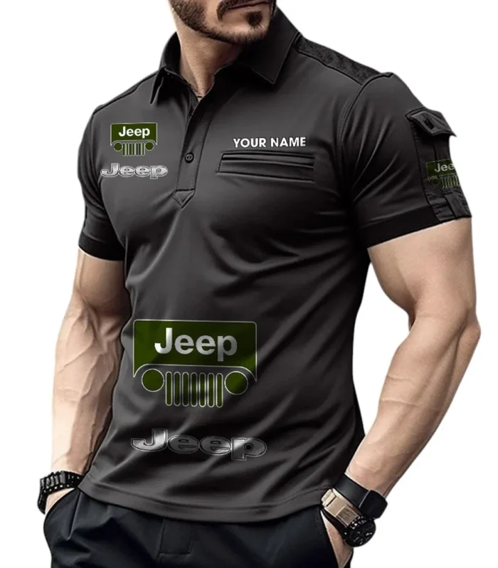Prestige Sedan Exclusive Logo Pocket Polo Shirt, Gift For Prestige Sedan Enthusiasts CAR450 - Black