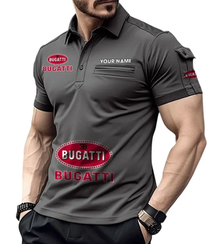 High-Performance Supercar Exclusive Logo Pocket Polo Shirt, Gift For High-Performance Supercar Lovers CAR450 - Gray