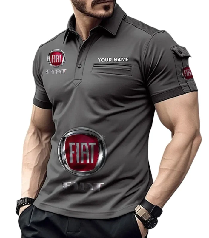 MicroDrive Autos Exclusive Logo Pocket Polo Shirt, Gift For MicroDrive Autos Enthusiasts CAR450 - Gray