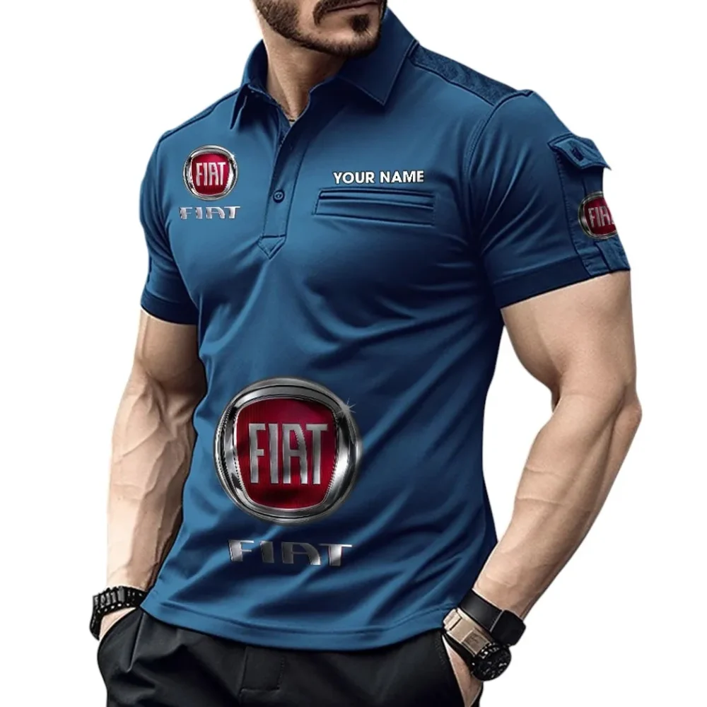 Compactura Motors Exclusive Logo Pocket Polo Shirt, Gift For Compactura Motors Enthusiasts CAR450 - Navy Blue