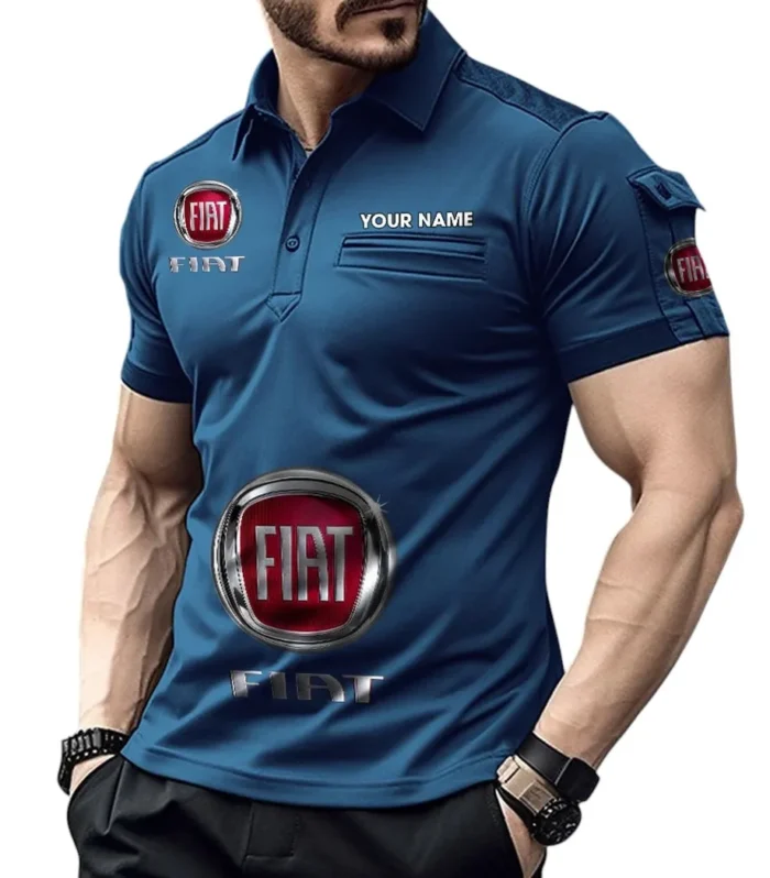 Compactura Motors Exclusive Logo Pocket Polo Shirt, Gift For Compactura Motors Enthusiasts CAR450 - Navy Blue
