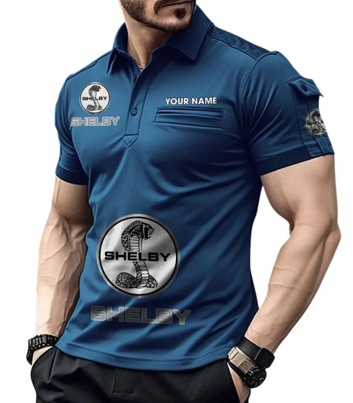 Sporty Coupe Exclusive Logo Pocket Polo Shirt, Gift For Sporty Coupe Lovers CAR450 - Navy Blue