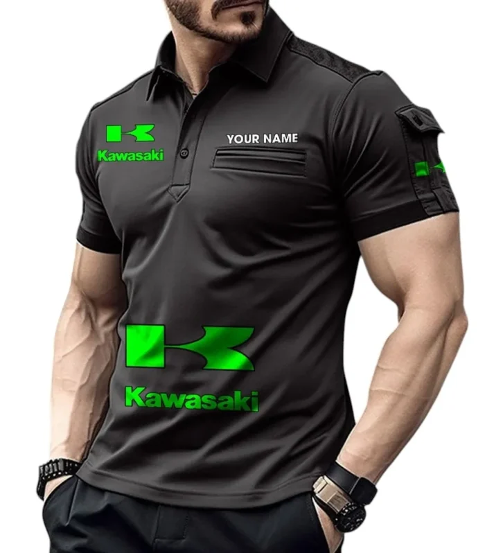 Sport Bike  Exclusive Logo Pocket Polo Shirt, Gift For Sport Bike  Lovers CAR450 - Black