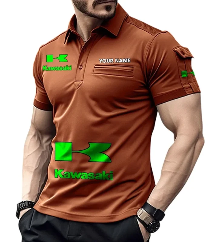 Adventure Motorcycle  Exclusive Logo Pocket Polo Shirt, Gift For Adventure Motorcycle  Enthusiasts CAR450 - Orange