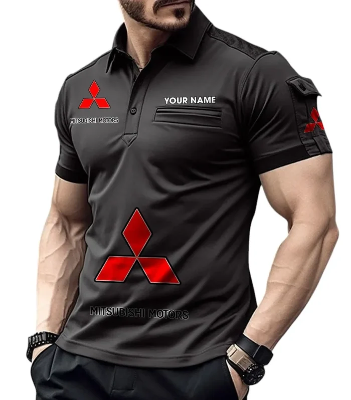 NipponDrive Motors Exclusive Logo Pocket Polo Shirt, Gift For NipponDrive Motors Enthusiasts CAR450 - Black
