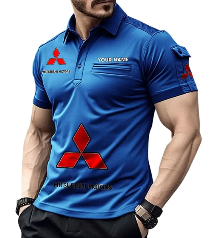 Shogun Autos Exclusive Logo Pocket Polo Shirt, Gift For Shogun Autos Enthusiasts CAR450 - Blue