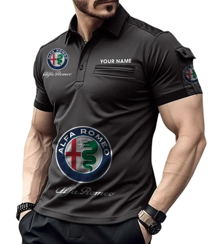 Sumoto Cars Exclusive Logo Pocket Polo Shirt, Gift For Sumoto Cars Enthusiasts CAR450 - Black