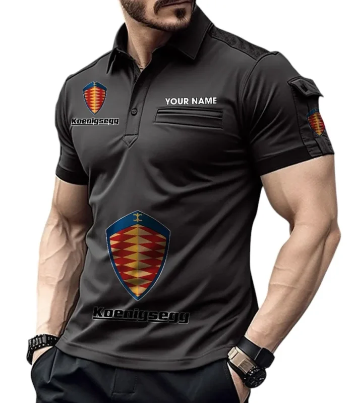 Everyday Ride Exclusive Logo Pocket Polo Shirt, Gift For Everyday Ride Lovers CAR450 - Black