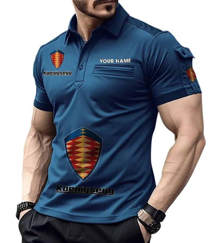 Hypercar  Exclusive Logo Pocket Polo Shirt, Gift For Hypercar  Enthusiasts CAR450 - Navy Blue