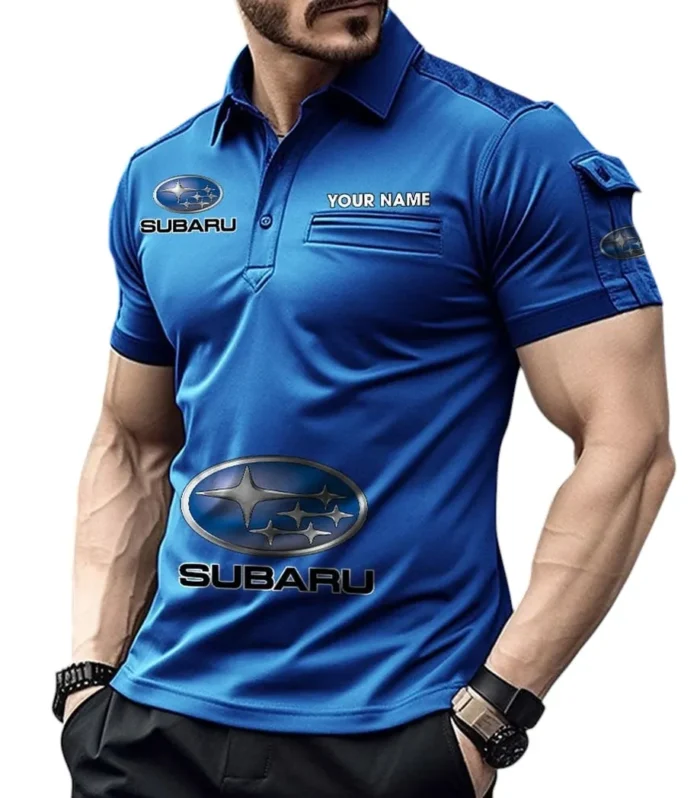 Rally-Inspired Vehicle Exclusive Logo Pocket Polo Shirt, Gift For Rally-Inspired Vehicle Enthusiasts CAR450 - Blue