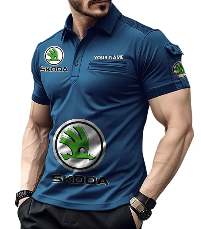 Urban Compact Auto  Exclusive Logo Pocket Polo Shirt, Gift For Urban Compact Auto  Enthusiasts CAR450 - Navy Blue