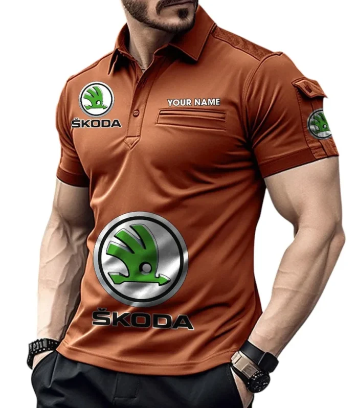 Everyday Driver  Exclusive Logo Pocket Polo Shirt, Gift For Everyday Driver  Enthusiasts CAR450 - Orange