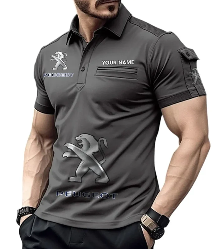 Metro Sedan Exclusive Logo Pocket Polo Shirt, Gift For Metro Sedan Enthusiasts CAR450 - Gray