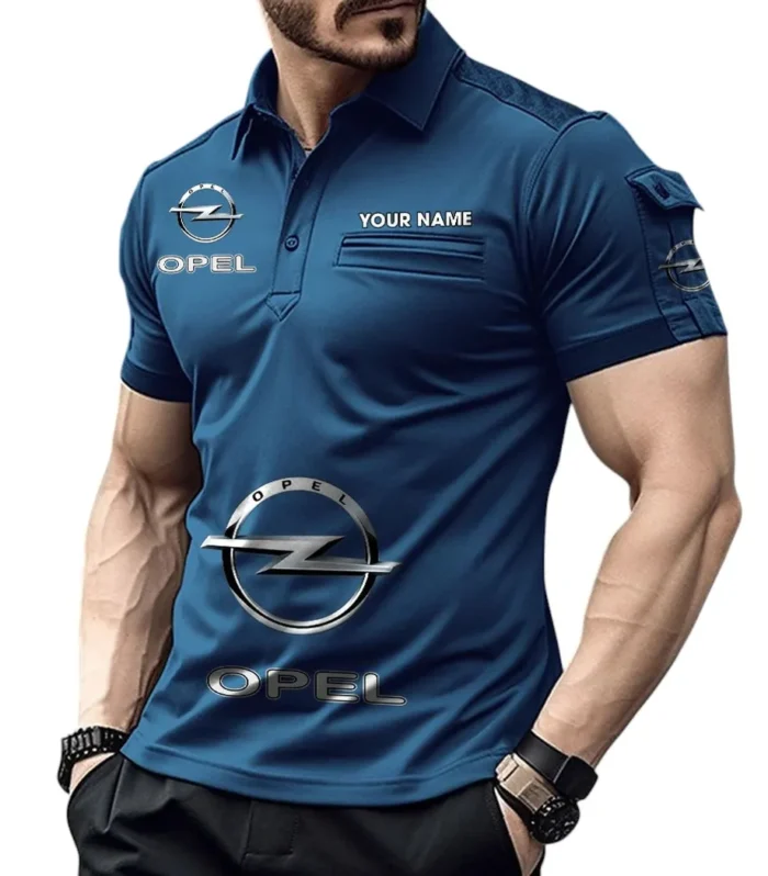 Mid-Size Auto Exclusive Logo Pocket Polo Shirt, Gift For Mid-Size Auto Lovers CAR450 - Navy Blue