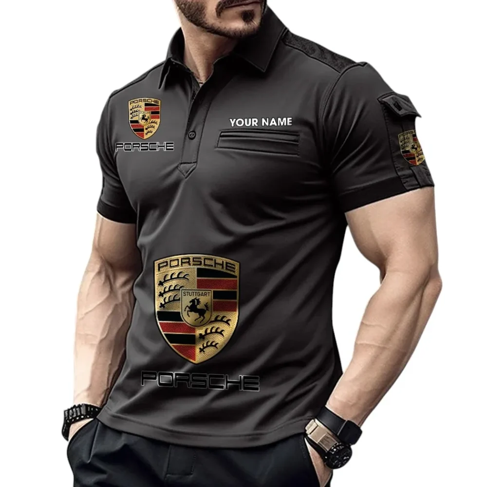 Urban Car Exclusive Logo Pocket Polo Shirt, Gift For Urban Car Enthusiasts CAR450 - Black