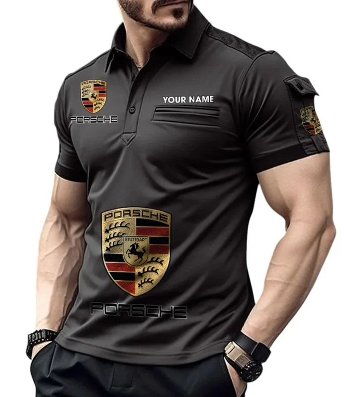 Urban Car Exclusive Logo Pocket Polo Shirt, Gift For Urban Car Enthusiasts CAR450 - Black