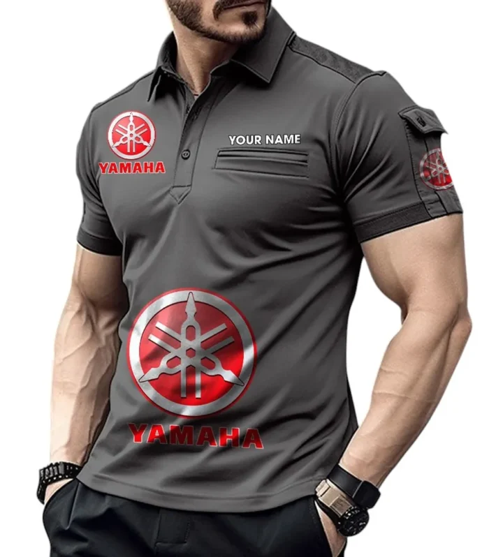 Modern Hatchback Exclusive Logo Pocket Polo Shirt, Gift For Modern Hatchback Lovers CAR450 - Gray