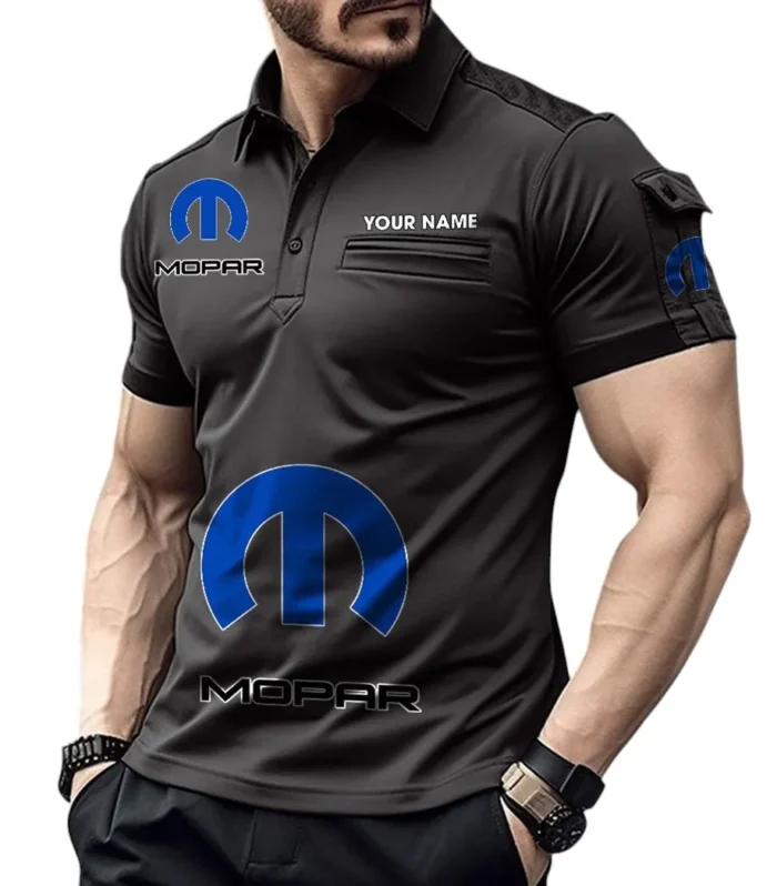 Touring Motorcycle Exclusive Logo Pocket Polo Shirt, Gift For Touring Motorcycle Lovers CAR450 - Black