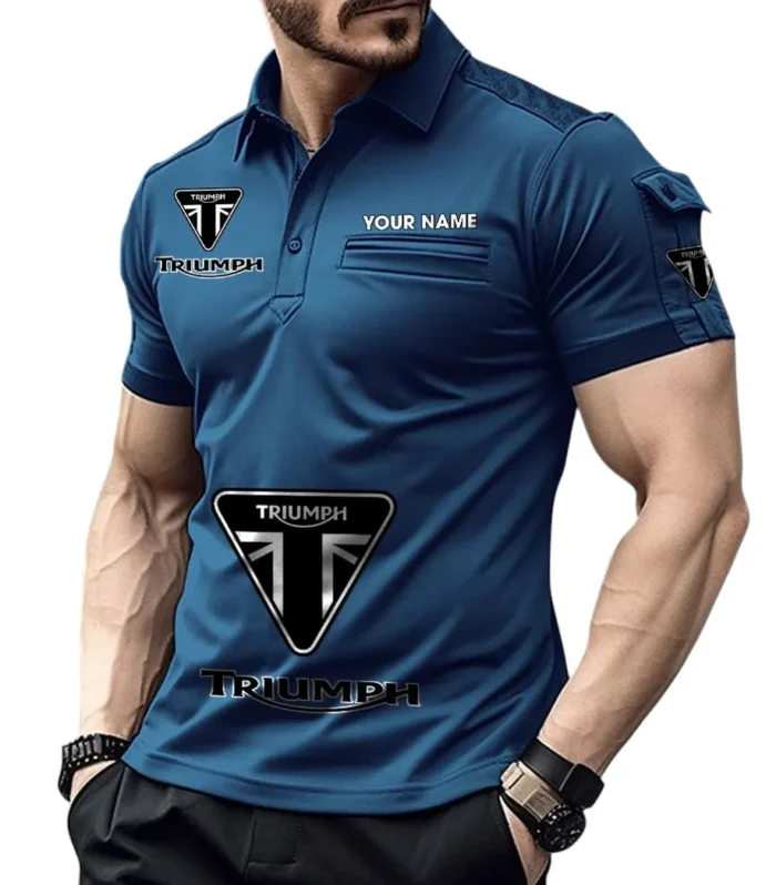 Urban Explorer Bike  Exclusive Logo Pocket Polo Shirt, Gift For Urban Explorer Bike  Enthusiasts CAR450 - Navy Blue