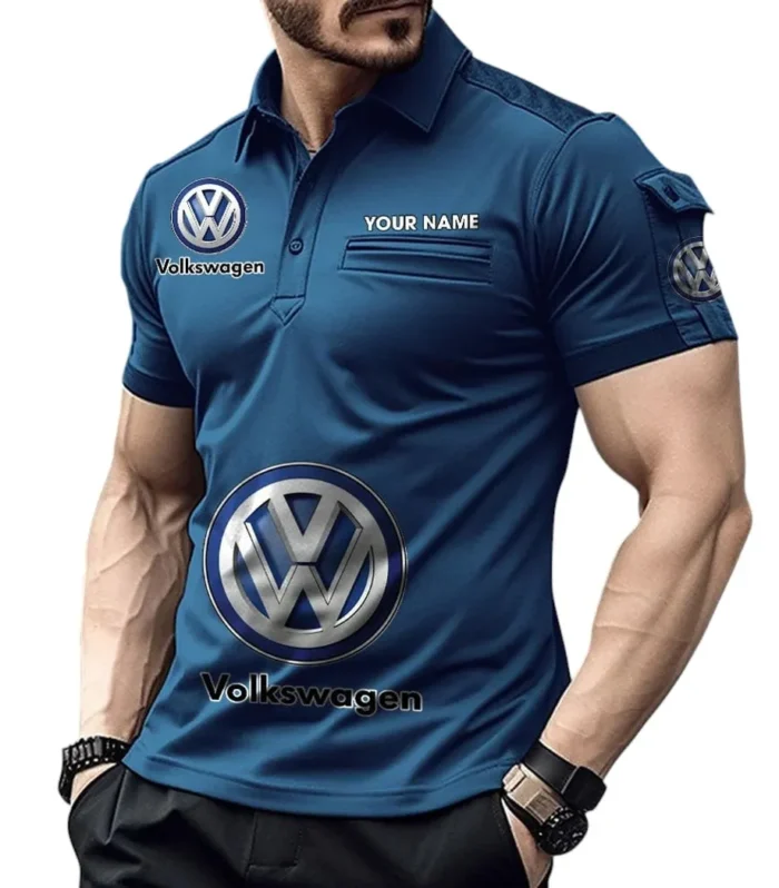 Family Car Exclusive Logo Pocket Polo Shirt, Gift For Family Car Enthusiasts CAR450 - Navy Blue