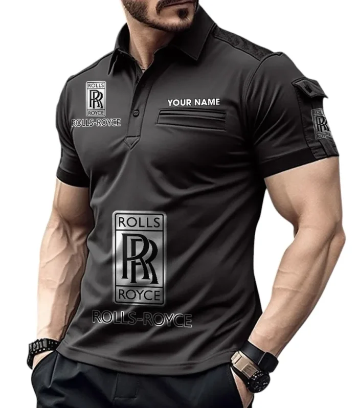 Urban Vehicle Exclusive Logo Pocket Polo Shirt, Gift For Urban Vehicle Enthusiasts CAR450 - Black