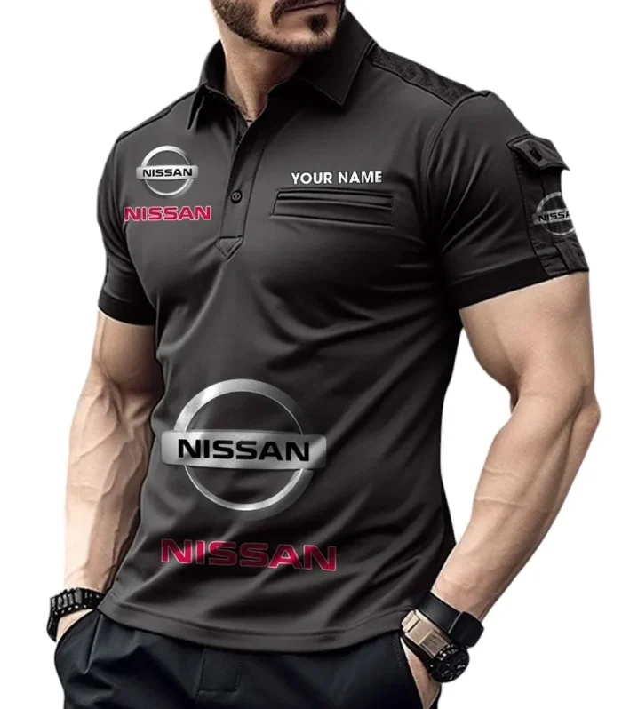 Compact Car Exclusive Logo Pocket Polo Shirt, Gift For Compact Car Enthusiasts CAR450 - Black