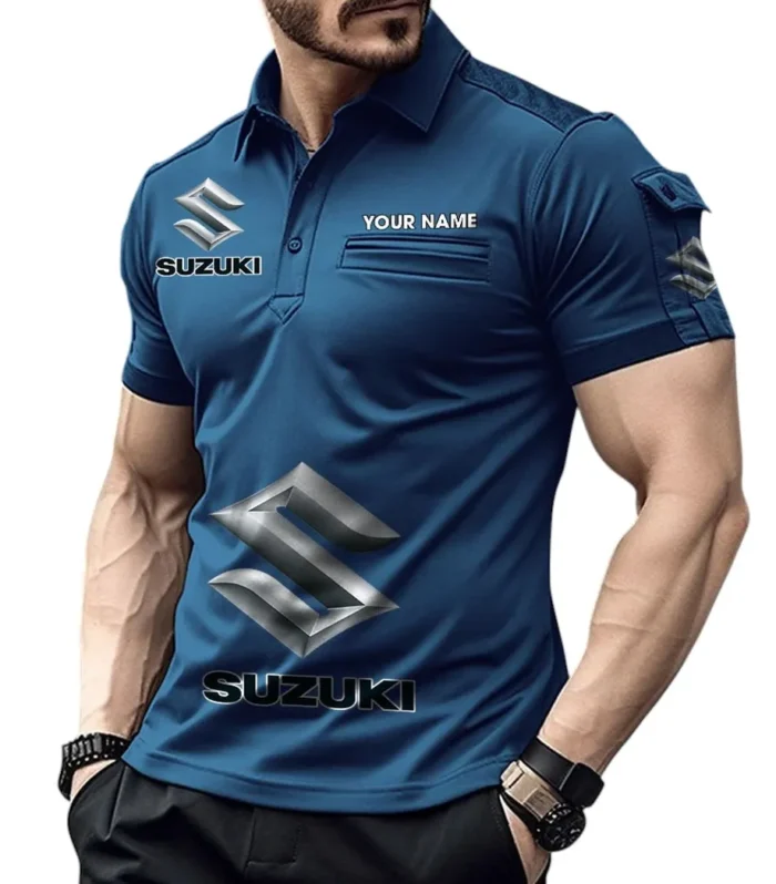 Compact Car Exclusive Logo Pocket Polo Shirt, Gift For Compact Car Enthusiasts CAR450 - Navy Blue