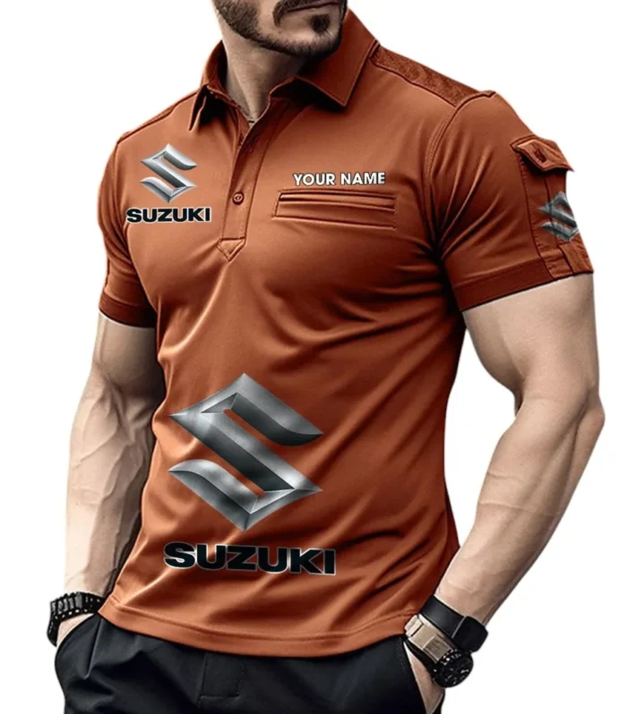 Sporty Hatchback Exclusive Logo Pocket Polo Shirt, Gift For Sporty Hatchback Lovers CAR450 - Orange