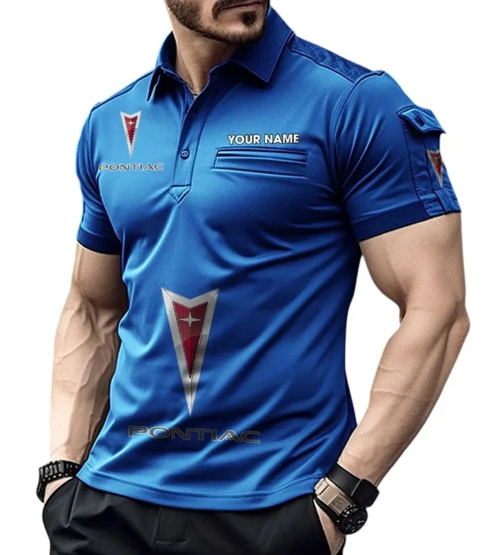 Urban Commuter Vehicle Exclusive Logo Pocket Polo Shirt, Gift For Urban Commuter Vehicle Lovers CAR450 - Blue